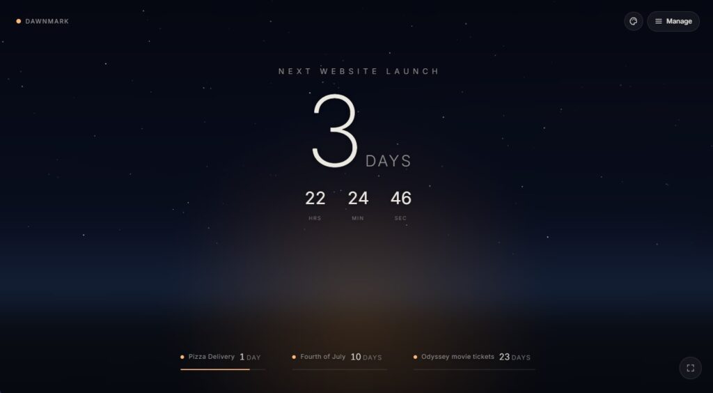 Dawnmark - Beautiful Ambient Countdown