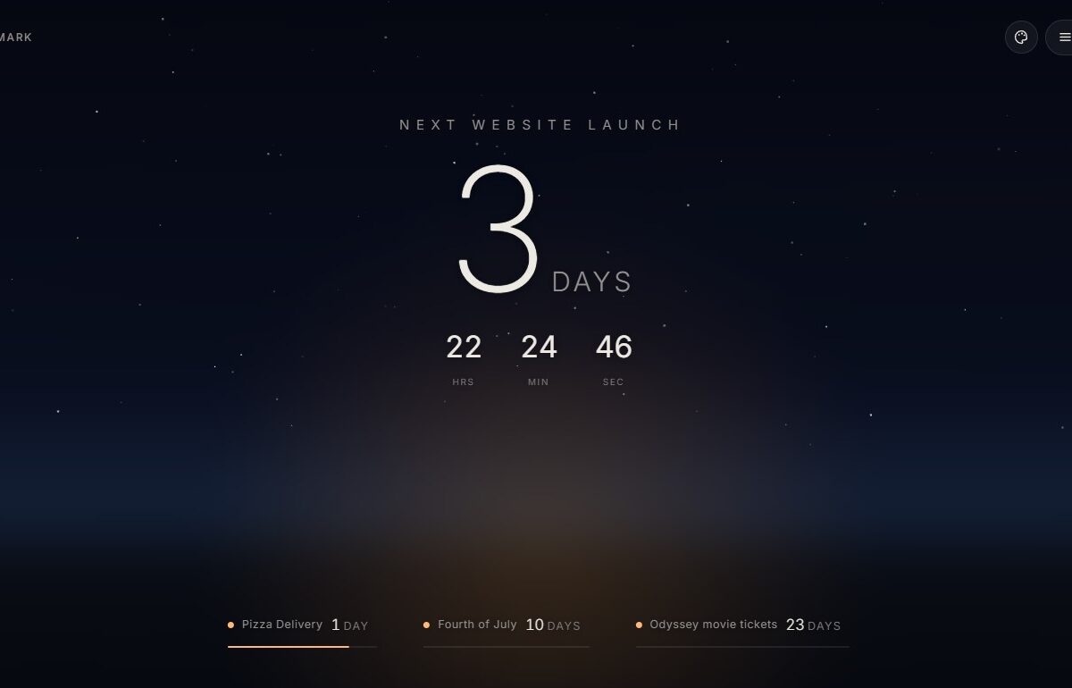 Dawnmark – Beautiful Countdown Timer