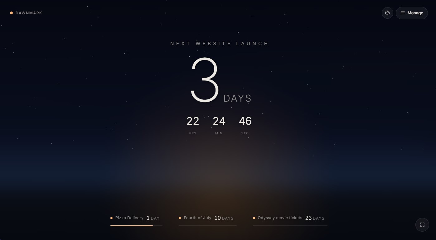 Dawnmark - Beautiful Ambient Countdown