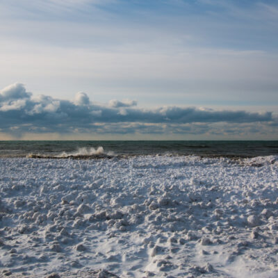 Icy Lake Ontario
